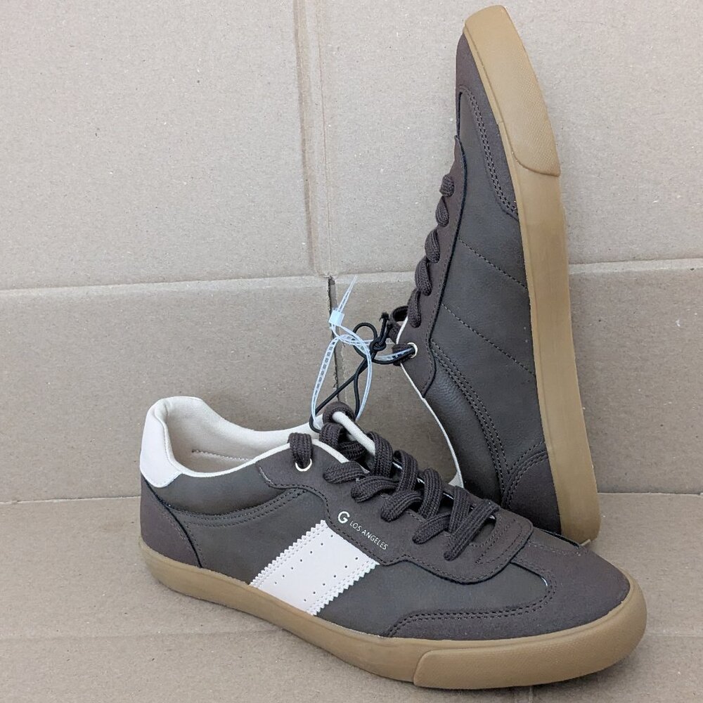 GUESS Women's Loui Lace-Up Sneakers Size 11 Brown New